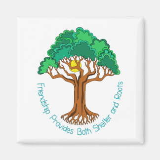 Imán Árbol de amistad brinda refugio y raíces