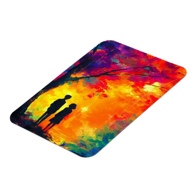 Imán Árbol de amor colorido (Lado Izquierdo)