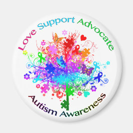 Imán Árbol de autismo en el espectro