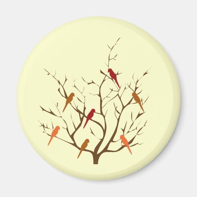 Imán Árbol de aves (Frente)