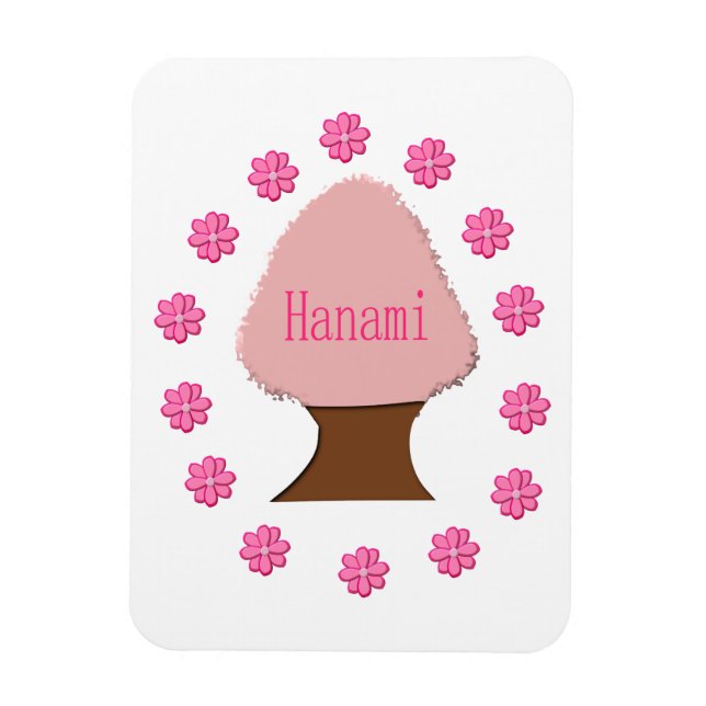 Imán Árbol de cerezas japonés Hanami (Vertical)