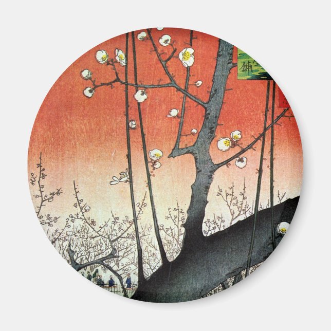 Imán Árbol de ciruelas, Hiroshige (Frente)