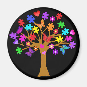 Imán Árbol de conciencia del autismo