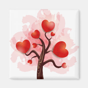 Imán Árbol de corazones