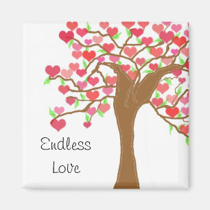 Imán Árbol de Corazones Amor Infinito