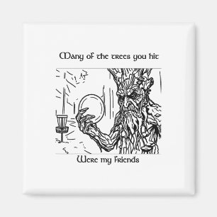 Imán Árbol de Disc Golf de Fantasía Ent Estilizado Colo