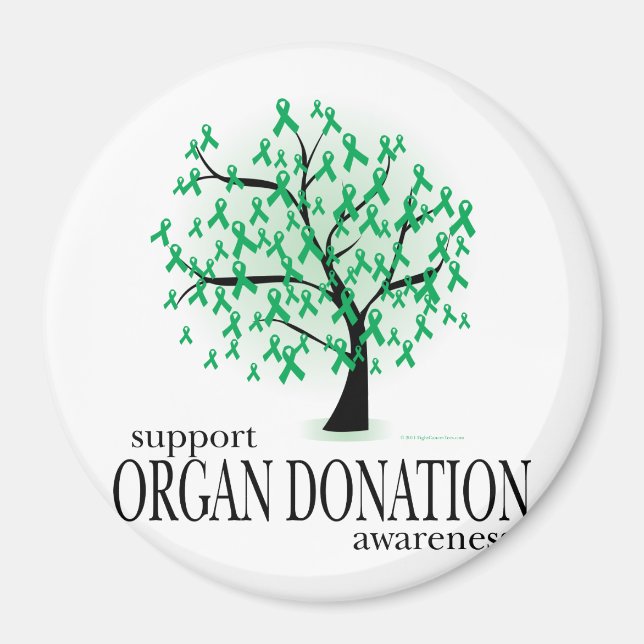 Imán Árbol de donación de órganos (Frente)