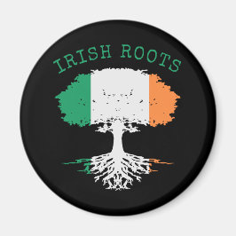 Imán Árbol de familia de raíces irlandesas