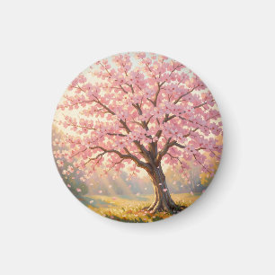 Imán Árbol de flor de cerezo en flor en primavera