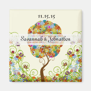 Imán Árbol de hadas de hadas floridas encantado