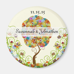 Imán Árbol de hadas de hadas floridas encantado