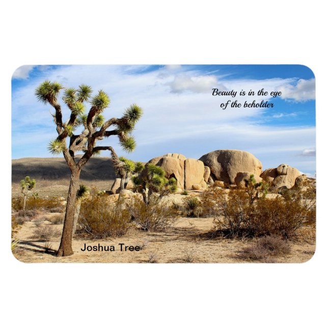 Imán Árbol de Joshua en el desierto de Mojave 4"x6" (Horizontal)