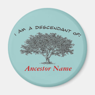 Imán - árbol de la genealogía