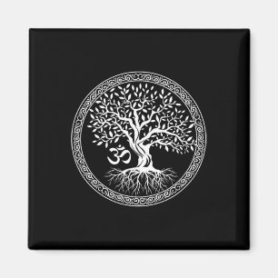 Imán Árbol De La Vida Con Símbolo Om Yoga Zen Meditació