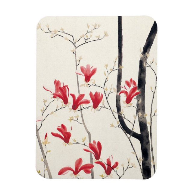 Imán Árbol de Magnolia por Kobayashi Kokei, Naturaleza  (Vertical)