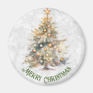 Imán Árbol de Navidad acuarela