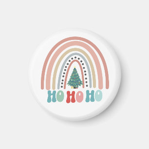 Imán árbol de Navidad arcoíris con hohoho