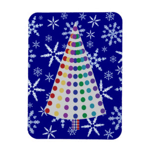 Imán Árbol de Navidad con spray de color en un batido d