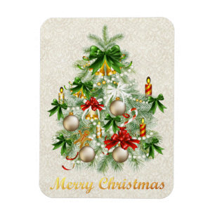 Imán Árbol de Navidad Con Velas Magníficas