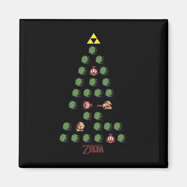 Imán Árbol de Navidad de 8 bits (Frente)