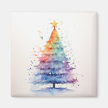Árbol de navidad de arcoiris acuático