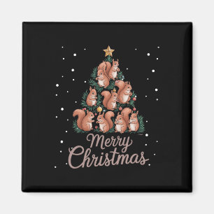 Imán Árbol de navidad de ardilla 1