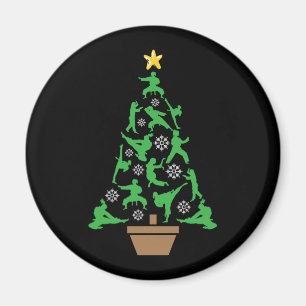 Imán Árbol de Navidad de Artes Marciales Femeninas - Ka