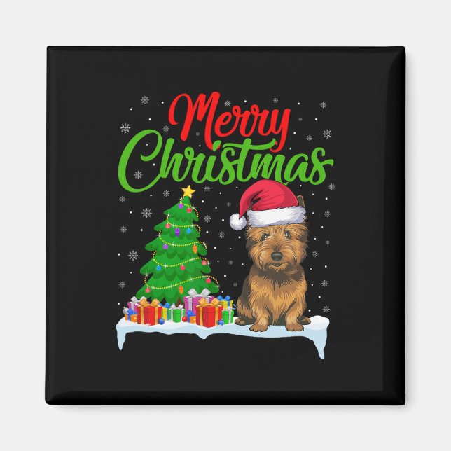 Imán Árbol de Navidad de Cairn Terrier enciende diverti (Frente)