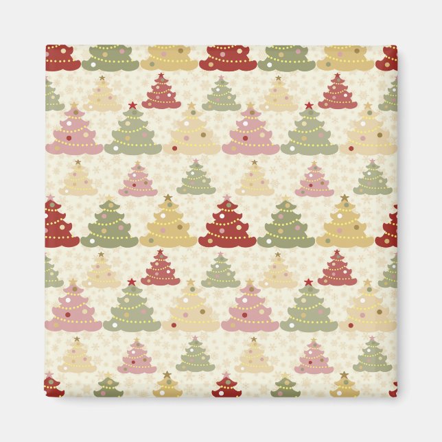 Imán Árbol de Navidad de colores (Frente)