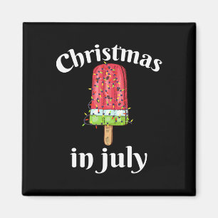 Imán Árbol de Navidad de helado de Navidad en julio de
