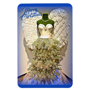 Imán Árbol de navidad de la forma del vestido del