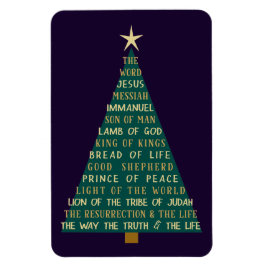 Imán Árbol de Navidad de los Nombres de Jesús