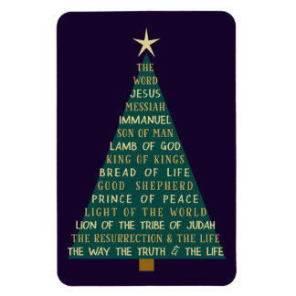 Imán Árbol de Navidad de los Nombres de Jesús