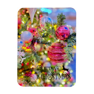 Imán Árbol de Navidad Decorado con Elegancia Fiesta