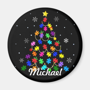 Imán Árbol de Navidad del autismo