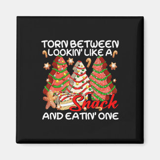 Imán Árbol De Navidad Desgarrado Entre La Mirada Como U