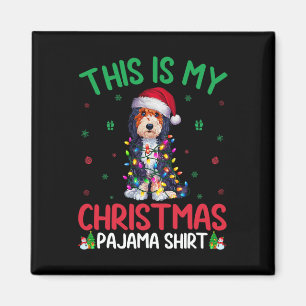 Imán Árbol de Navidad feo ilumina a Cristo de perro de 