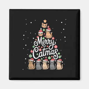 Imán Árbol de Navidad Gato Cats Árbol de Navidad Casas 