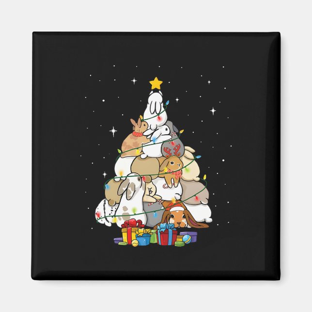 Imán árbol de navidad lindo (Frente)