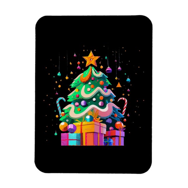 Imán Árbol de Navidad Mágico Resplandor (Vertical)