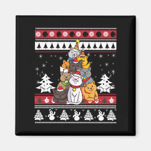 Imán Árbol de Navidad para Gatos