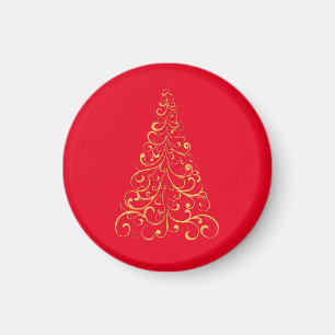 Imán Árbol de navidad - rojo