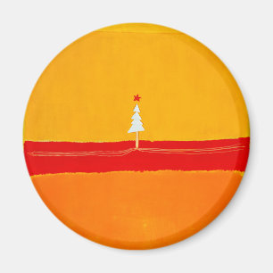 Imán Árbol de Navidad, Vintage, Abstracto