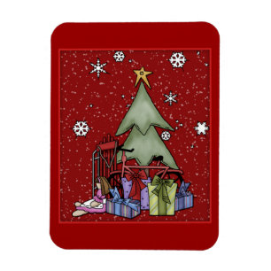 Imán Árbol de Navidad y regalos