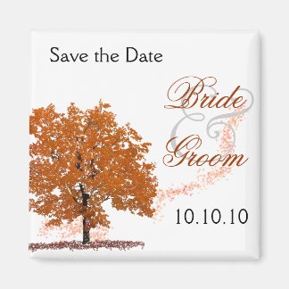 Imán Árbol de otoño (Save-The Date-Rust II)