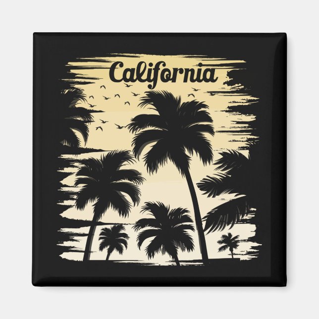 Imán Árbol de palma de California (Frente)