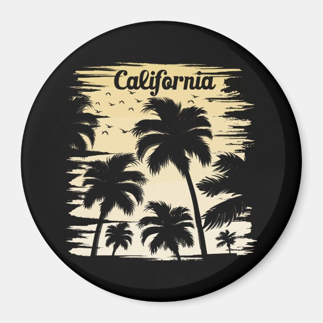 Imán Árbol de palma de California (Frente)