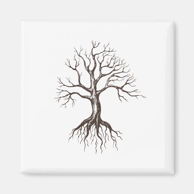 Imán Árbol desnudo (Frente)