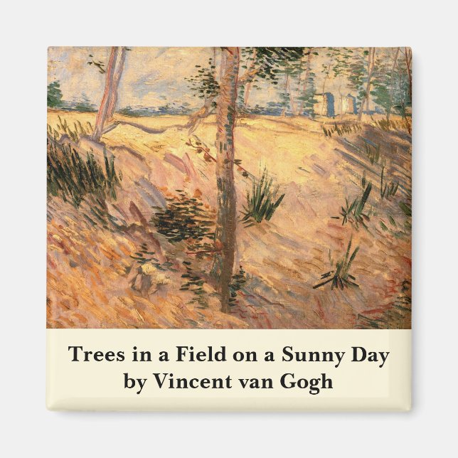 Imán Árbol en campo en un día soleado por Vincent van G (Frente)