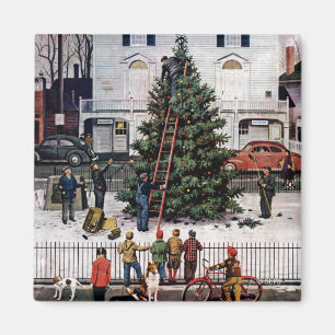 Imán Árbol en plaza de pueblo